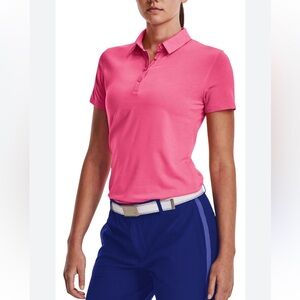 Under Armour Dark Hot Pink‎ Women’s Polo. Wolf Dancer Golf Club. Size S